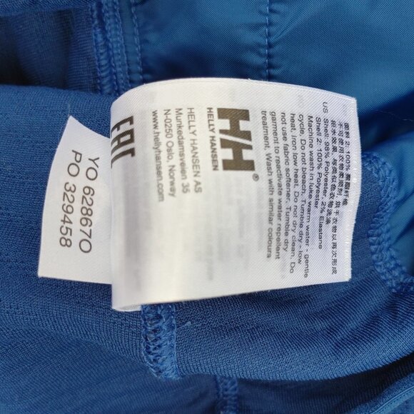 Helly Hansen Four Snap Pullover Women's Size Small Bright Blue - Picture 7 of 9
